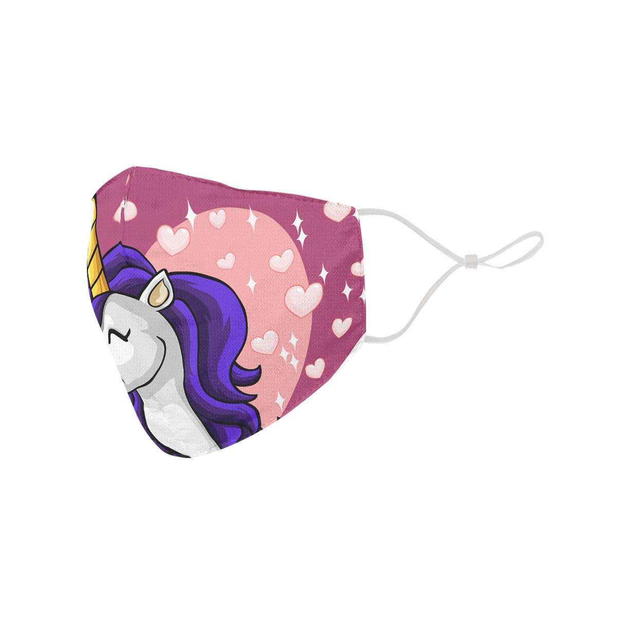 Unicorn Heart Face Cover