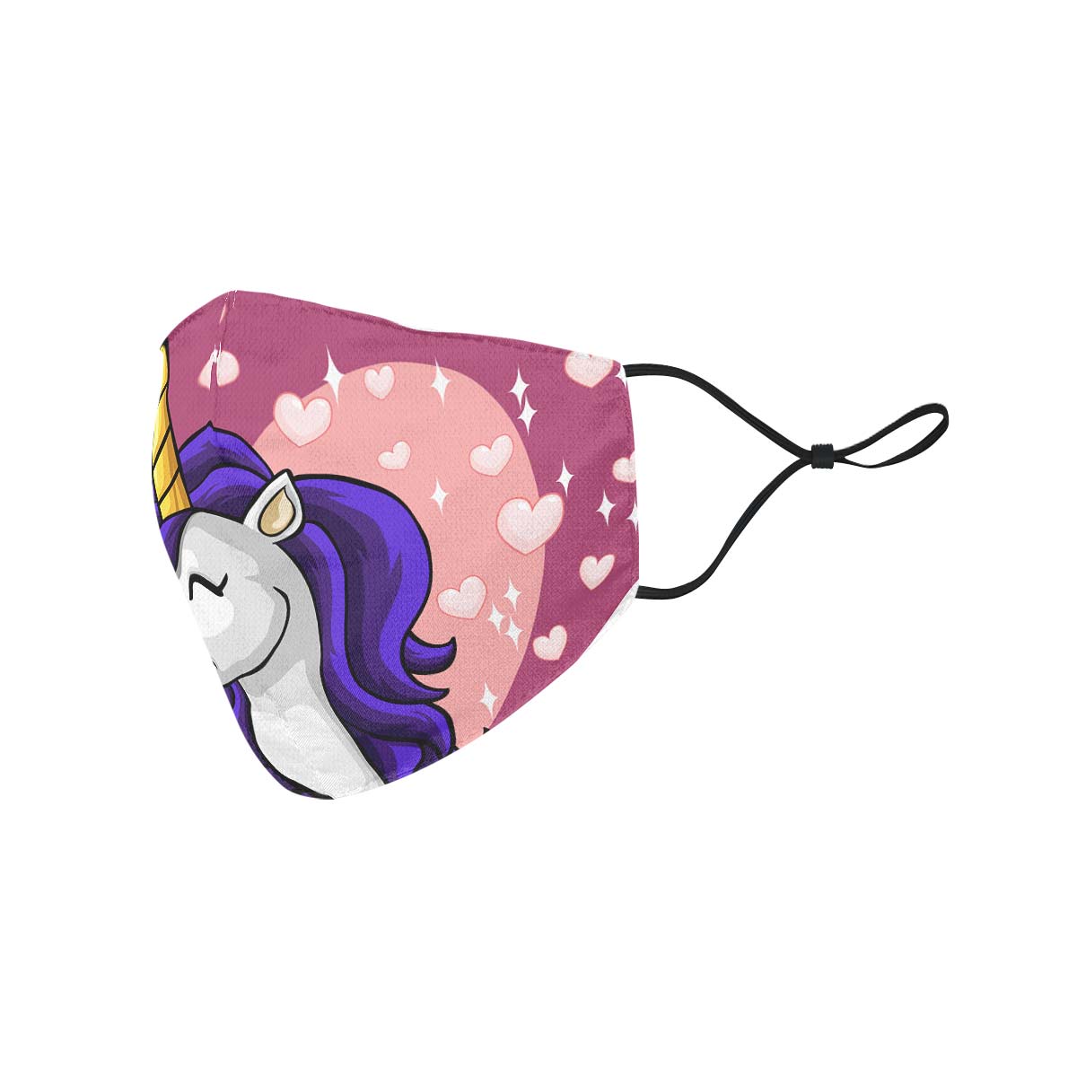 Unicorn Heart Face Cover