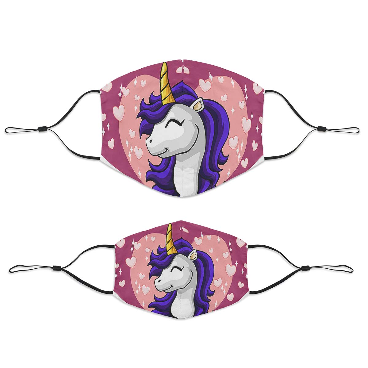 Unicorn Heart Face Cover