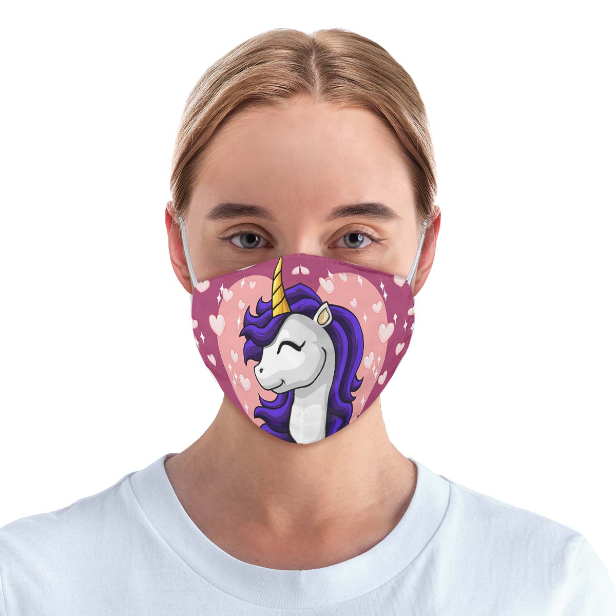 Unicorn Heart Face Cover