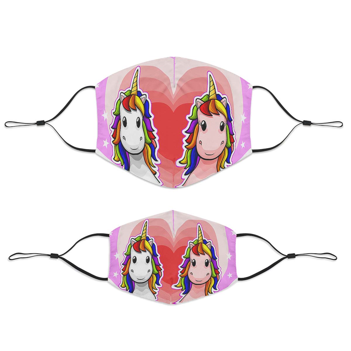 Unicorn Love Face Cover