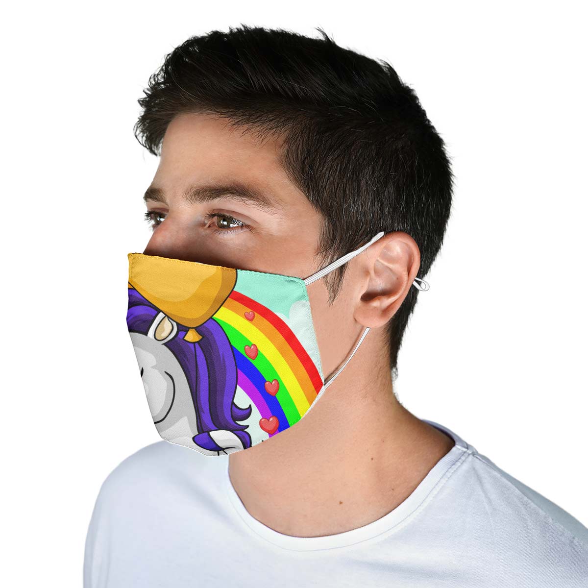Unicorn Rainbow Face Cover
