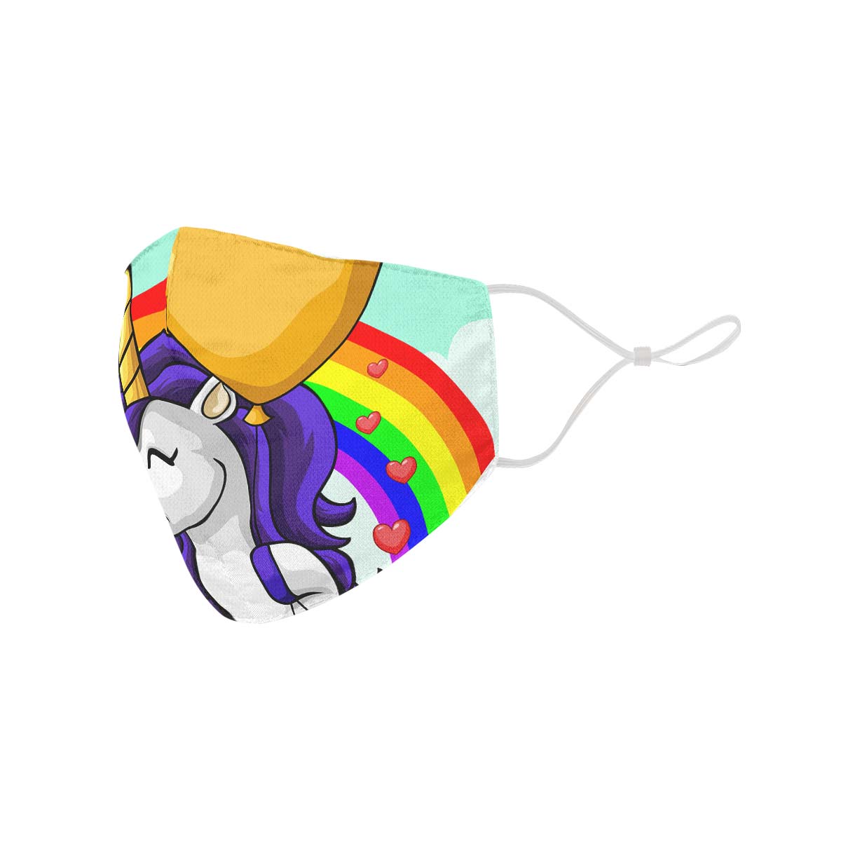 Unicorn Rainbow Face Cover