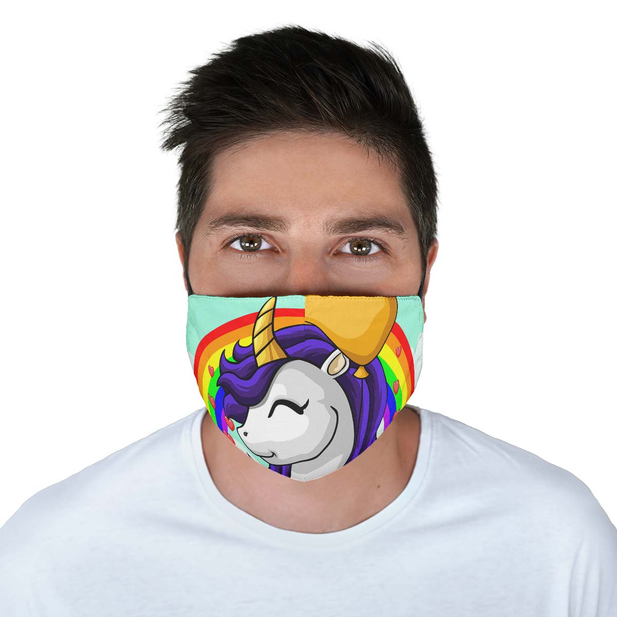 Unicorn Rainbow Face Cover