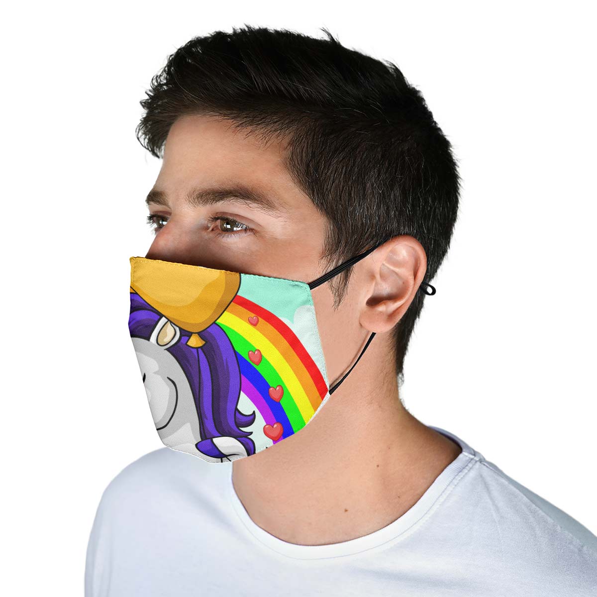 Unicorn Rainbow Face Cover
