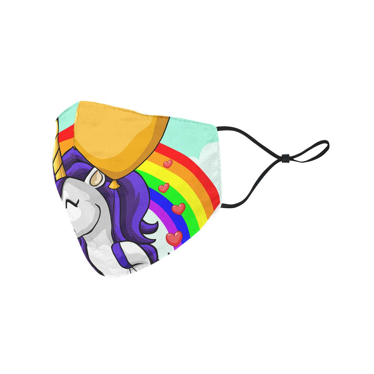 Unicorn Rainbow Face Cover