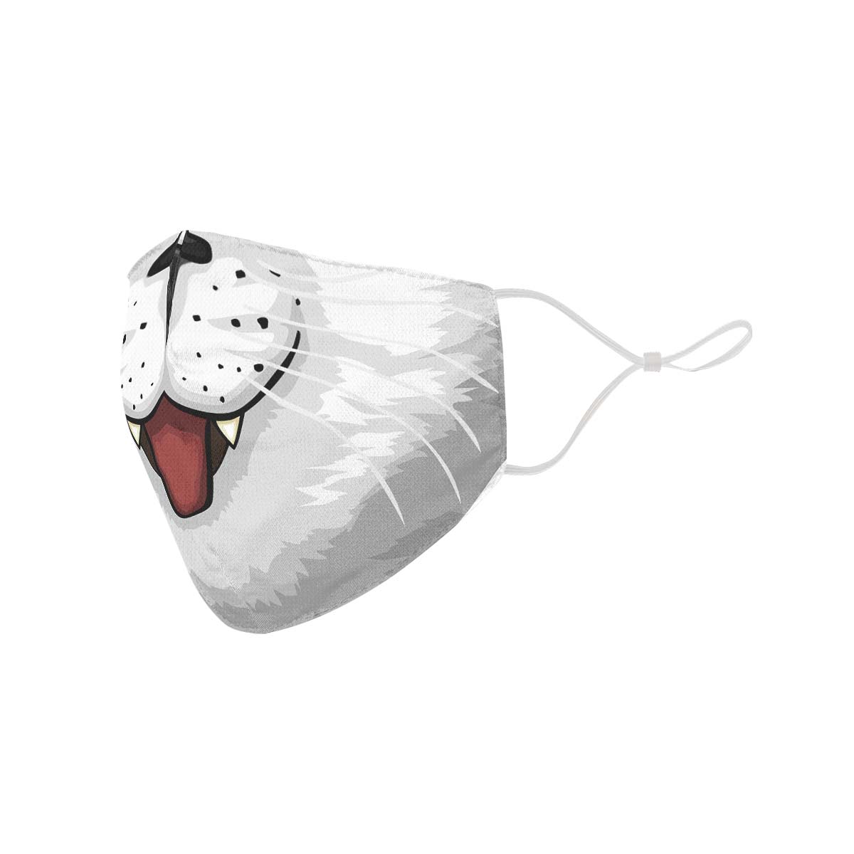 White Cat Face Cover