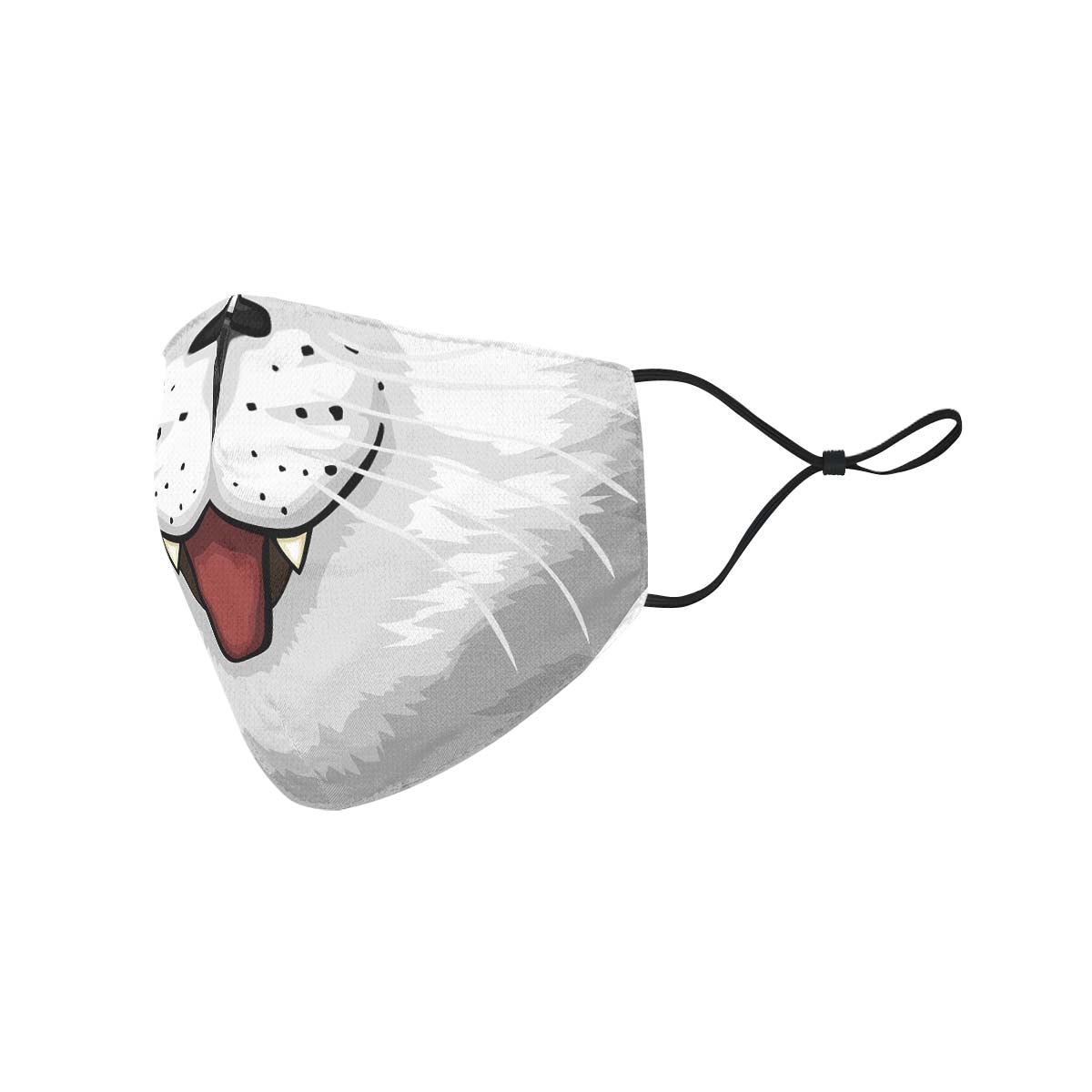White Cat Face Cover