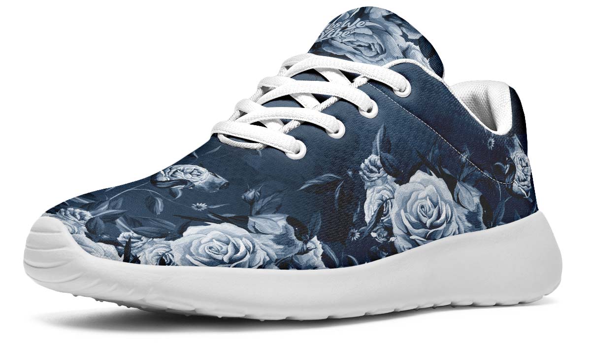 Beautiful Roses With Leaves, Sneakers, Running Shoes, Custom Sneakers, Vegan Shoes, Men's Shoes, Woman's Shoes, Custom Printed, Flower
