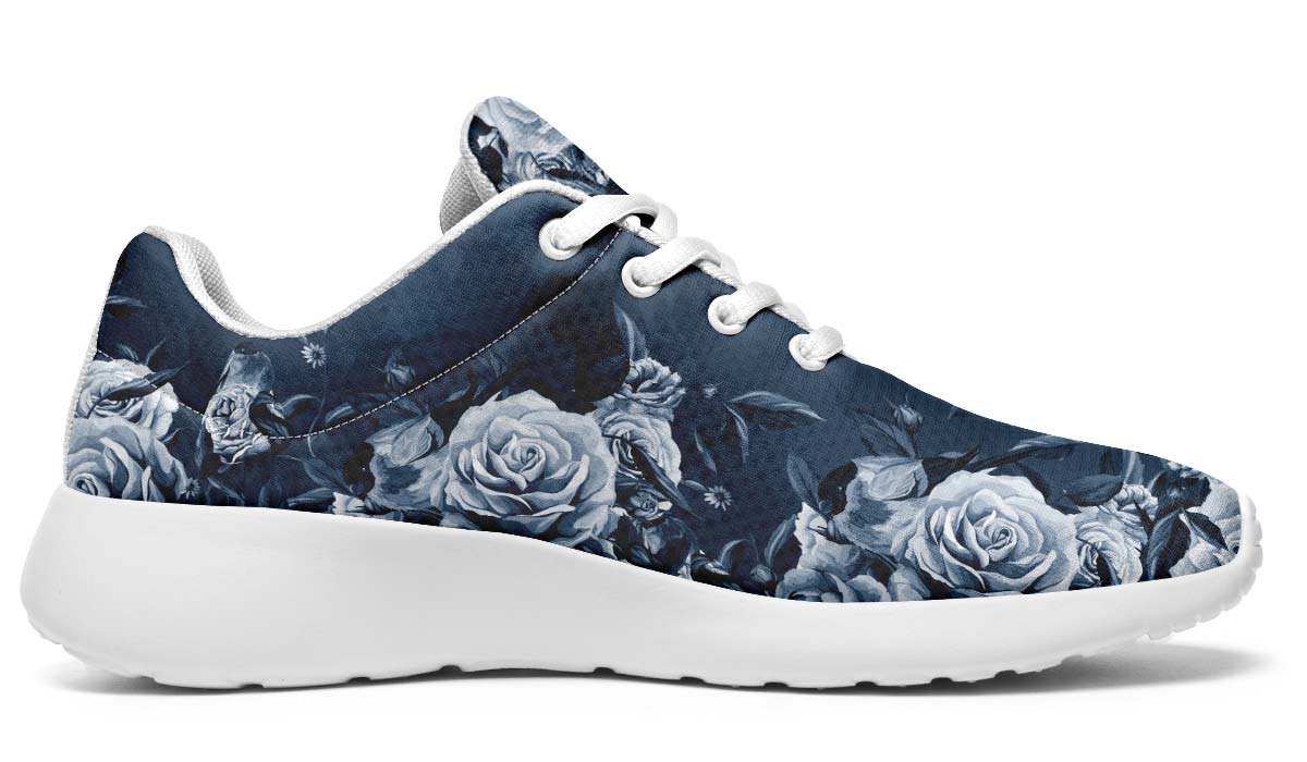 Beautiful Roses With Leaves, Sneakers, Running Shoes, Custom Sneakers, Vegan Shoes, Men's Shoes, Woman's Shoes, Custom Printed, Flower