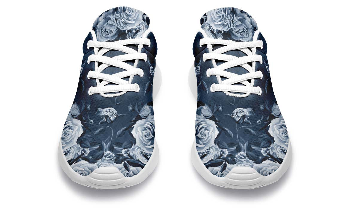 Beautiful Roses With Leaves, Sneakers, Running Shoes, Custom Sneakers, Vegan Shoes, Men's Shoes, Woman's Shoes, Custom Printed, Flower