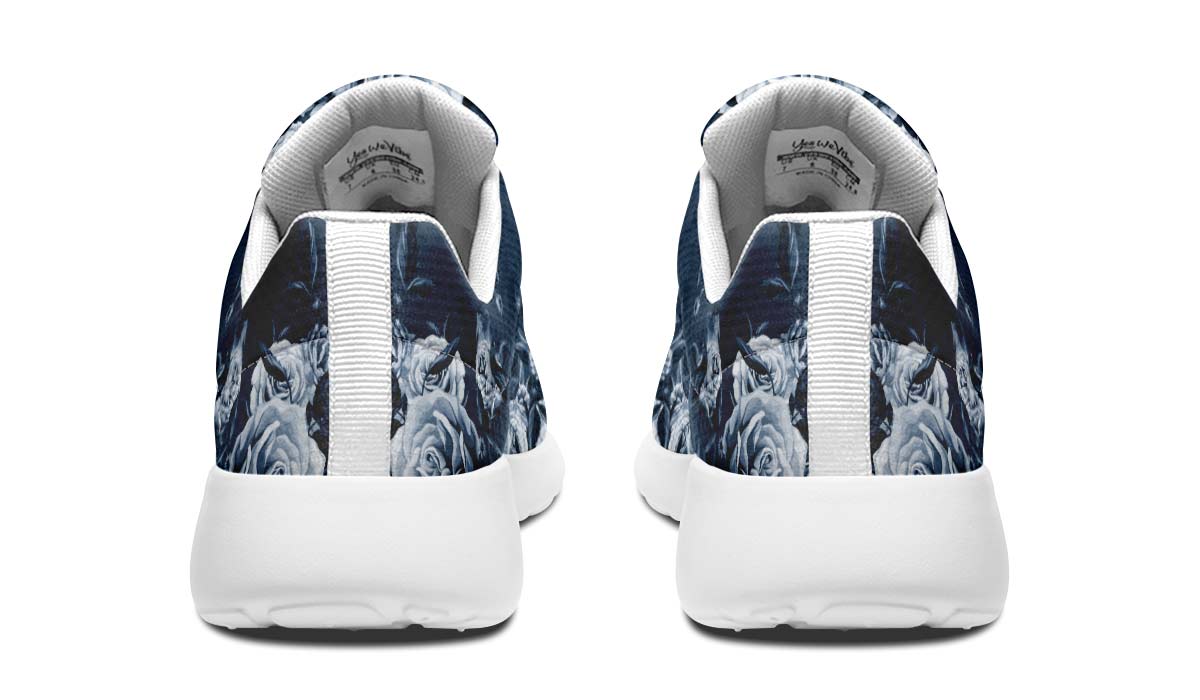 Beautiful Roses With Leaves, Sneakers, Running Shoes, Custom Sneakers, Vegan Shoes, Men's Shoes, Woman's Shoes, Custom Printed, Flower