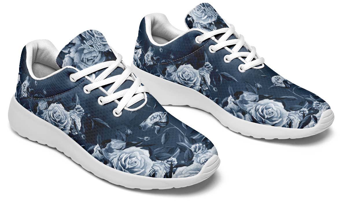 Beautiful Roses With Leaves, Sneakers, Running Shoes, Custom Sneakers, Vegan Shoes, Men's Shoes, Woman's Shoes, Custom Printed, Flower
