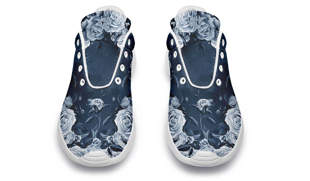 Beautiful Roses With Leaves, Sneakers, Running Shoes, Custom Sneakers, Vegan Shoes, Men's Shoes, Woman's Shoes, Custom Printed, Flower