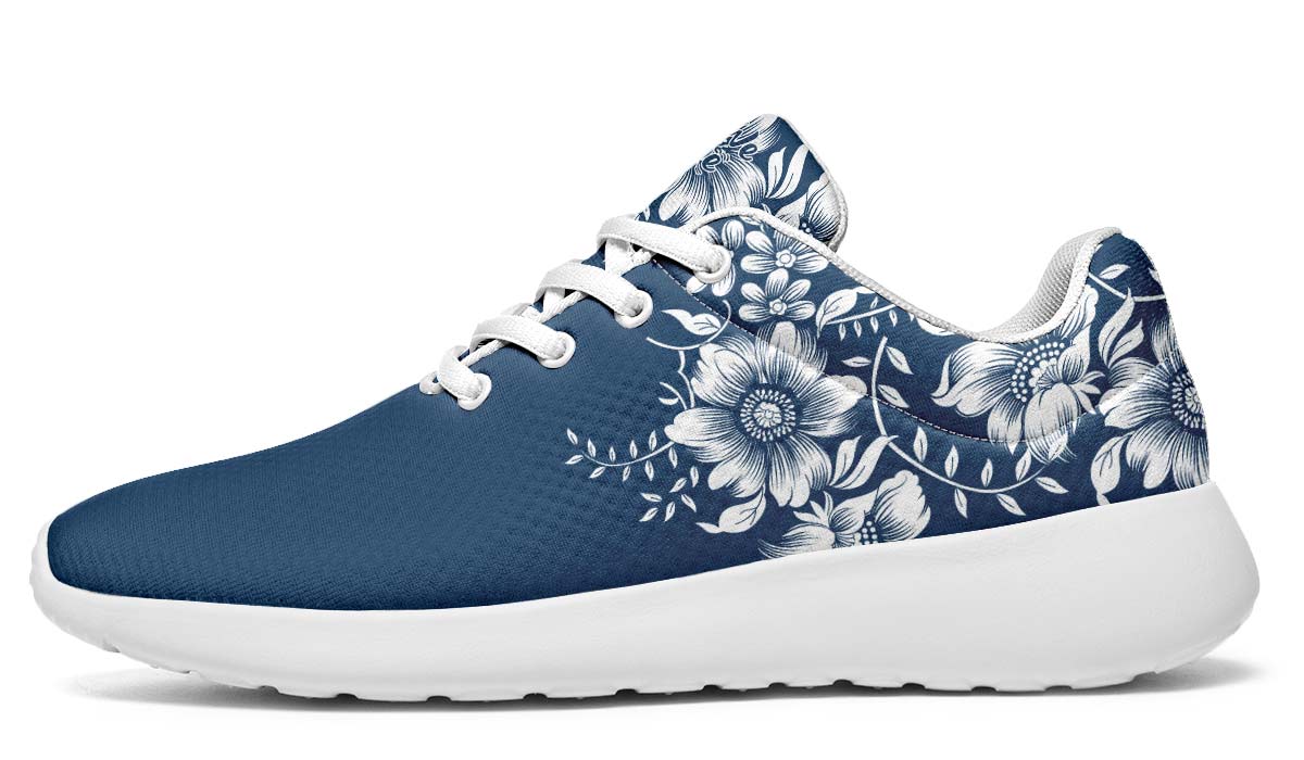 Beautiful White Flowers, Sneakers, Running Shoes, Custom Sneakers, Vegan Shoes, Men's Shoes, Woman's Shoes, Custom Printed, Flower