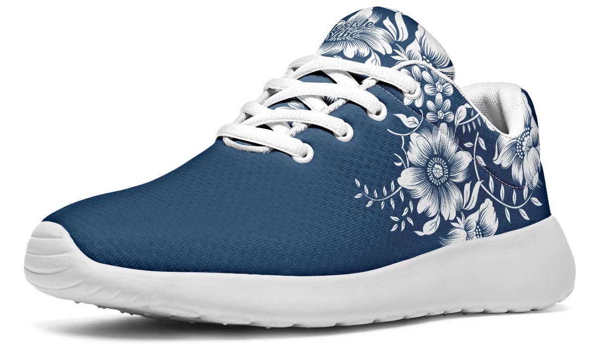 Beautiful White Flowers, Sneakers, Running Shoes, Custom Sneakers, Vegan Shoes, Men's Shoes, Woman's Shoes, Custom Printed, Flower
