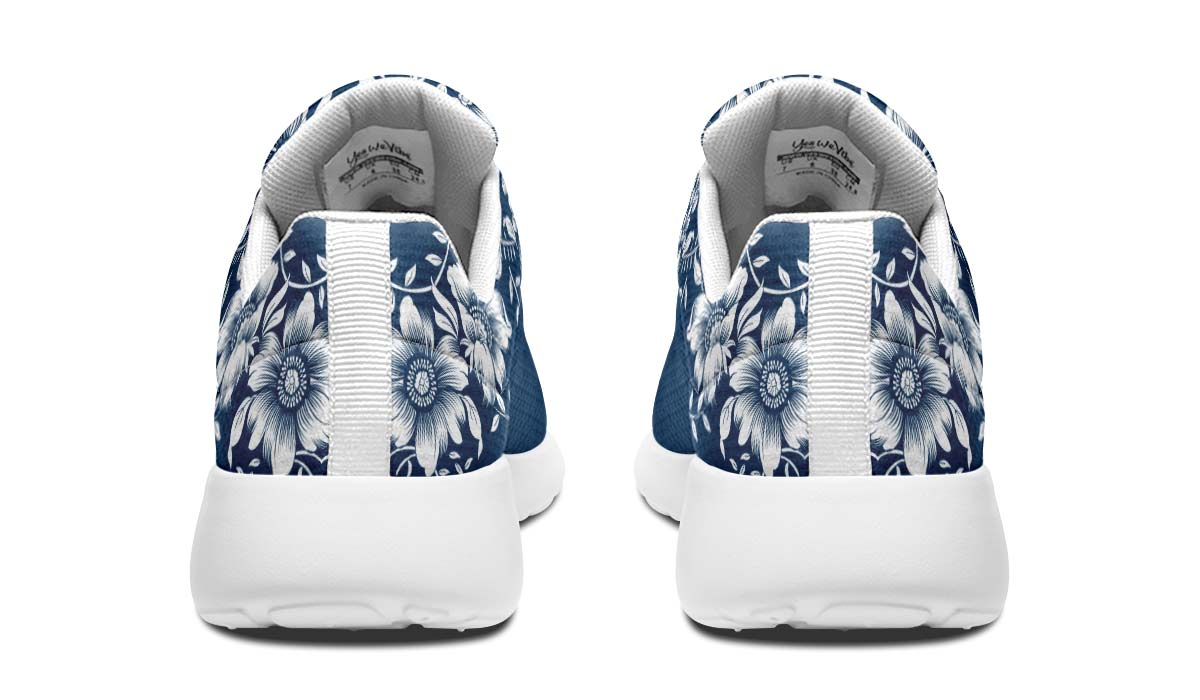 Beautiful White Flowers, Sneakers, Running Shoes, Custom Sneakers, Vegan Shoes, Men's Shoes, Woman's Shoes, Custom Printed, Flower