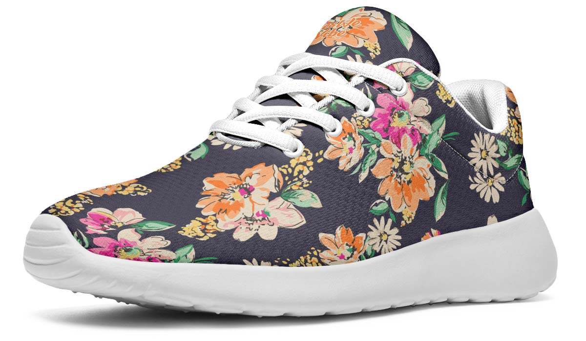 Bloom And Be Flowerfully, Sneakers, Running Shoes, Custom Sneakers, Vegan Shoes, Men's Shoes, Woman's Shoes, Custom Printed, Flower