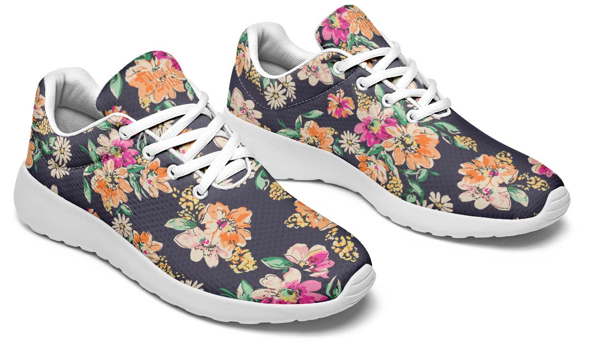 Bloom And Be Flowerfully, Sneakers, Running Shoes, Custom Sneakers, Vegan Shoes, Men's Shoes, Woman's Shoes, Custom Printed, Flower