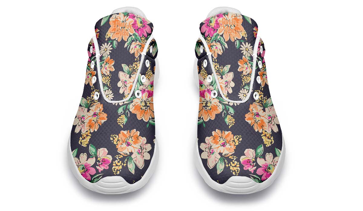 Bloom And Be Flowerfully, Sneakers, Running Shoes, Custom Sneakers, Vegan Shoes, Men's Shoes, Woman's Shoes, Custom Printed, Flower