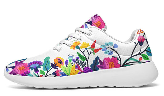 Colorful Flowers, Sneakers, Running Shoes, Custom Sneakers, Vegan Shoes, Men's Shoes, Woman's Shoes, Custom Printed, Flower