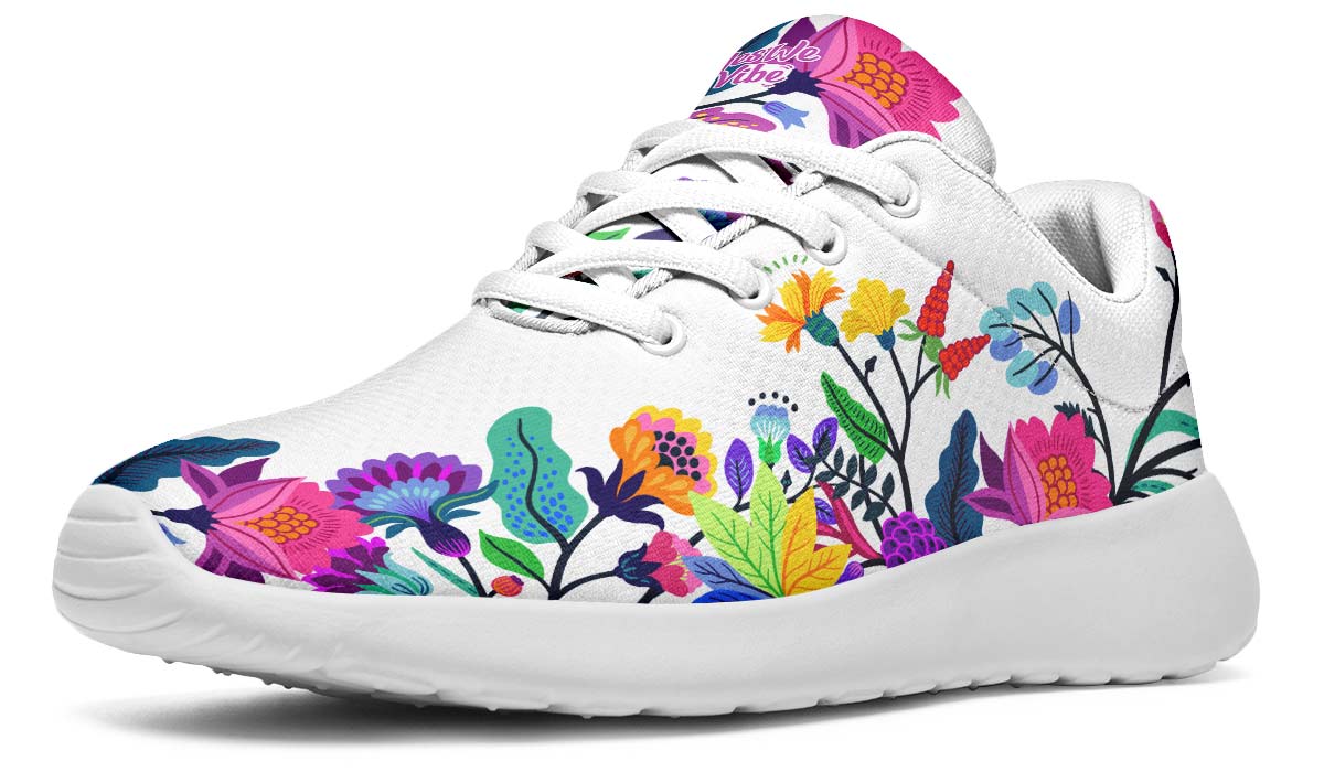 Colorful Flowers, Sneakers, Running Shoes, Custom Sneakers, Vegan Shoes, Men's Shoes, Woman's Shoes, Custom Printed, Flower