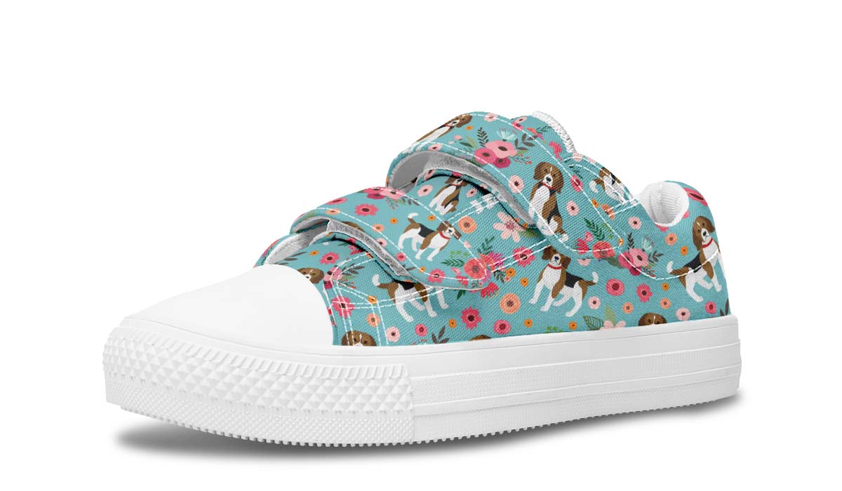 Beagle Flower Kids Lowtops