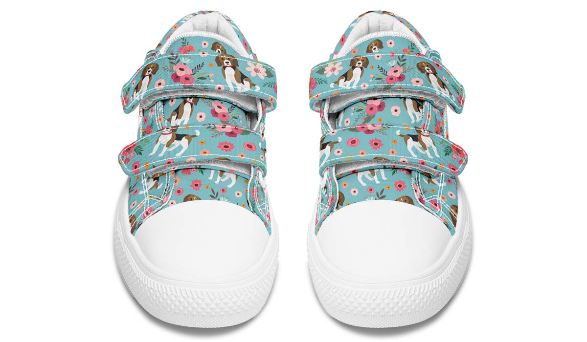Beagle Flower Kids Lowtops
