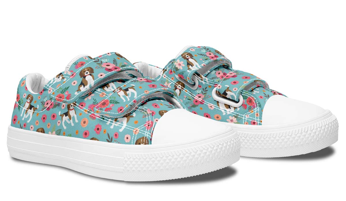 Beagle Flower Kids Lowtops