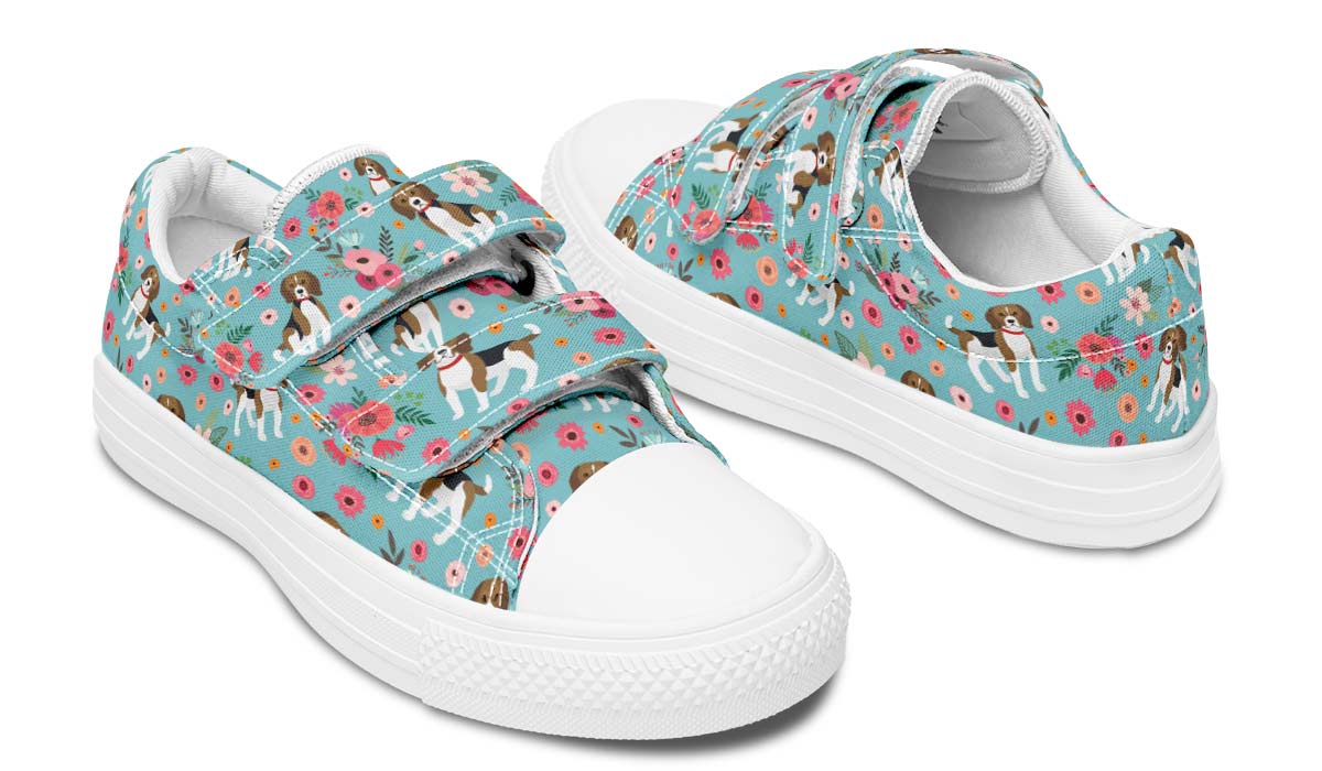 Beagle Flower Kids Lowtops