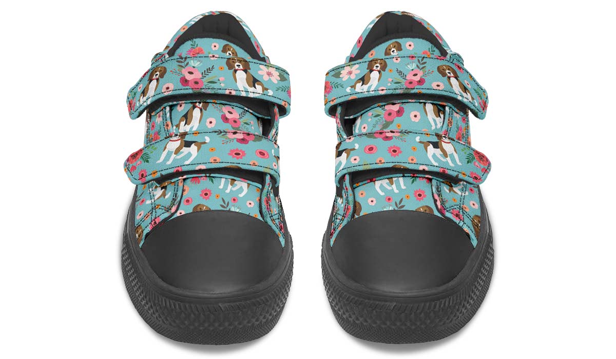 Beagle Flower Kids Lowtops