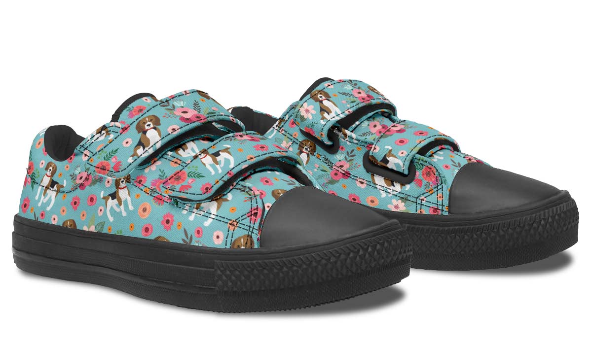 Beagle Flower Kids Lowtops