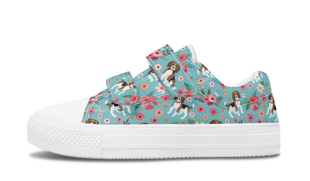 Beagle Flower Kids Lowtops