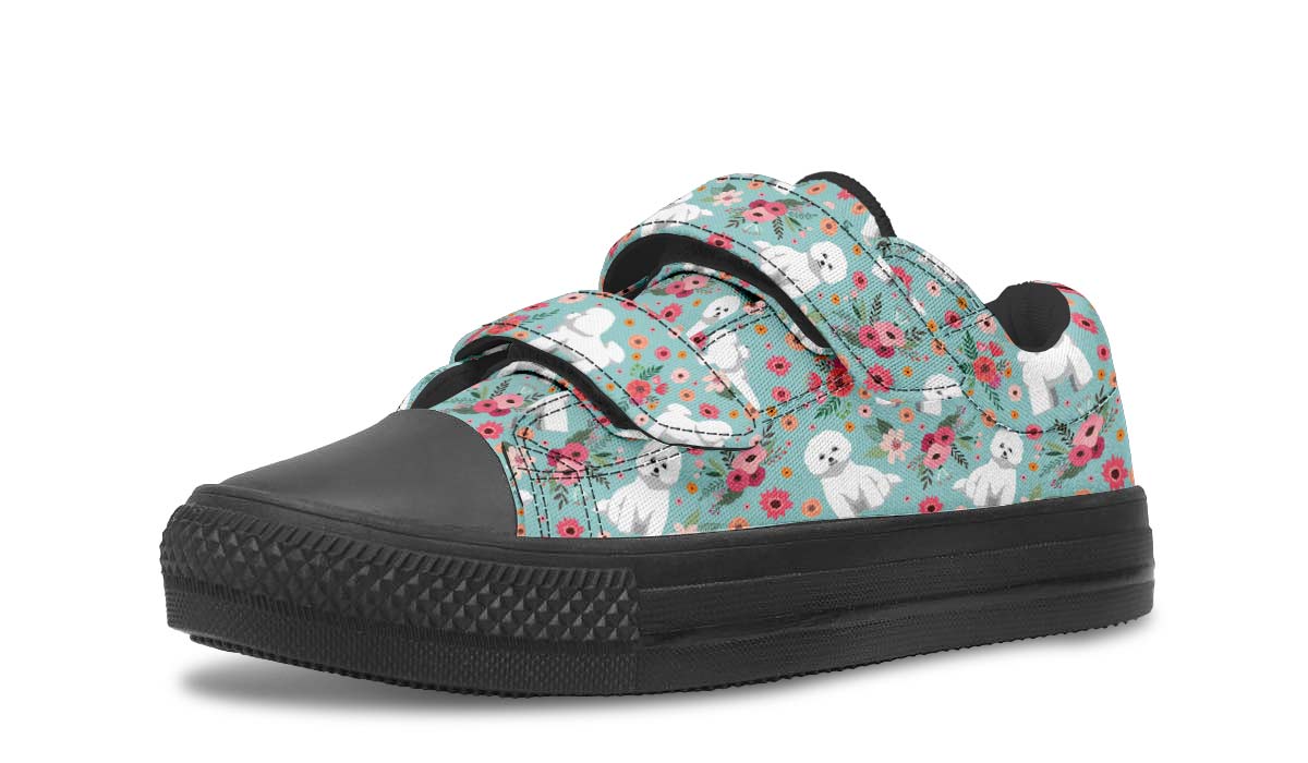 Bichon Frise Flower Kids Lowtops