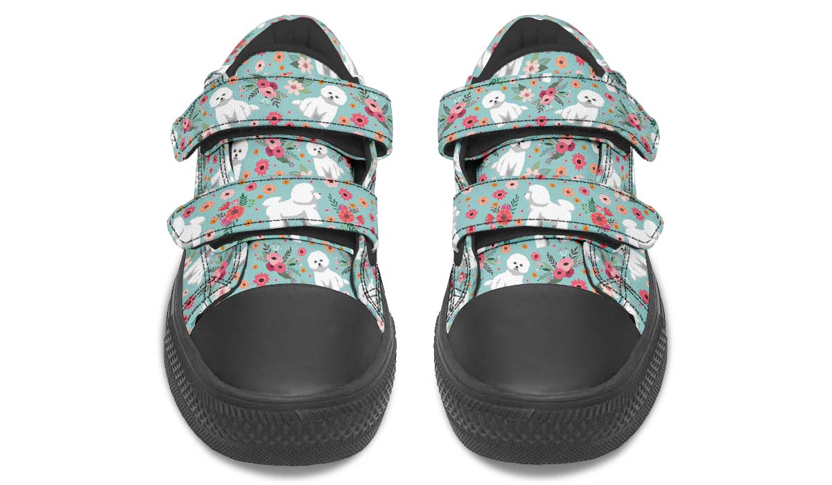 Bichon Frise Flower Kids Lowtops