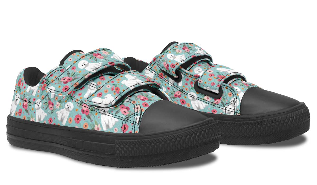 Bichon Frise Flower Kids Lowtops