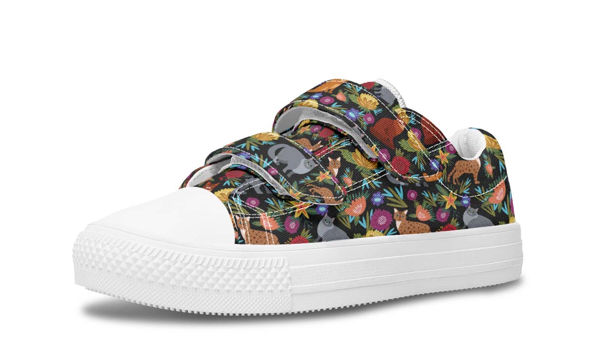 Cat Flower Kids Lowtops