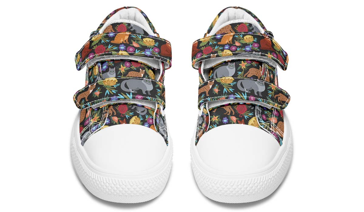 Cat Flower Kids Lowtops