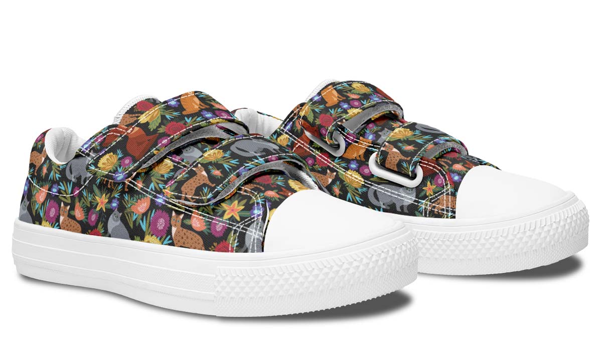 Cat Flower Kids Lowtops