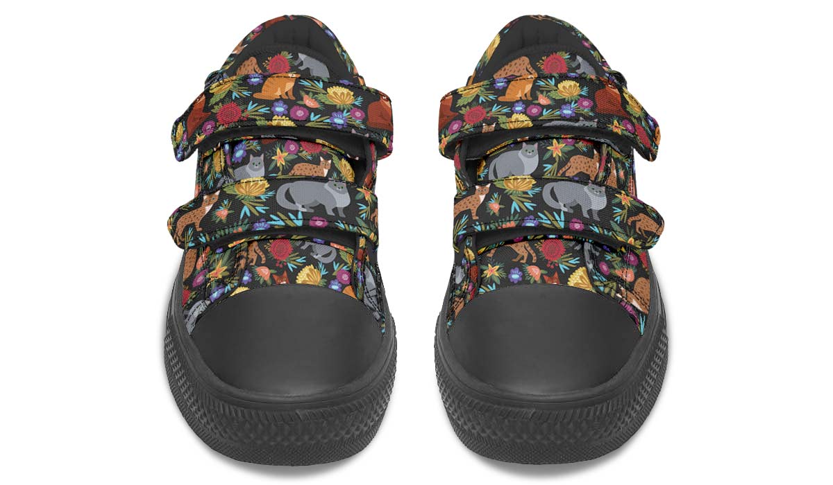Cat Flower Kids Lowtops