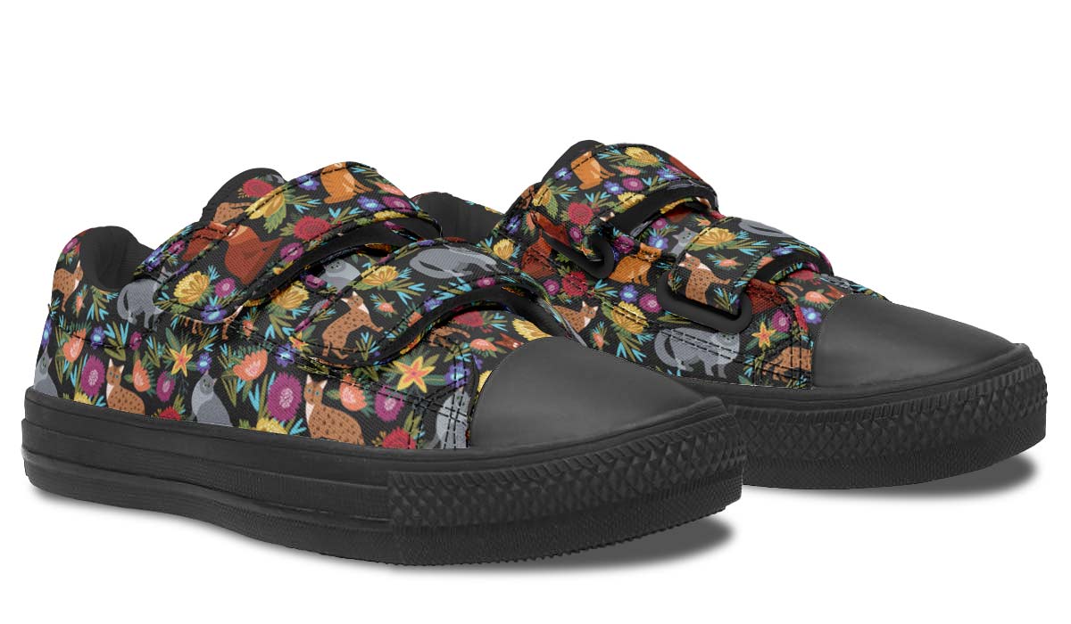 Cat Flower Kids Lowtops