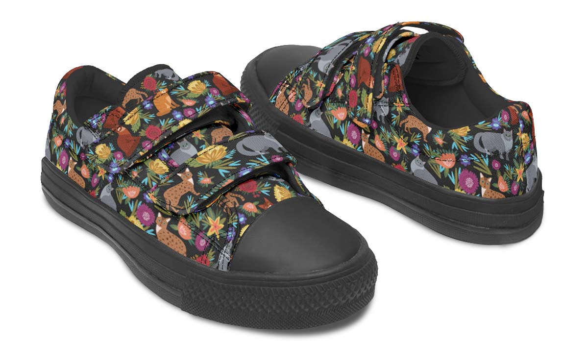 Cat Flower Kids Lowtops