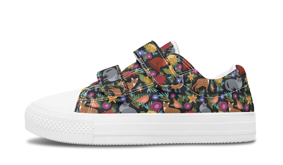 Cat Flower Kids Lowtops