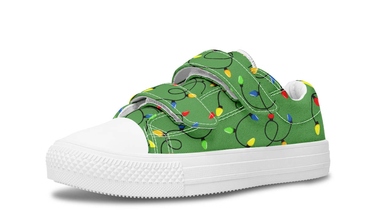 Christmas Lights Kids Lowtops