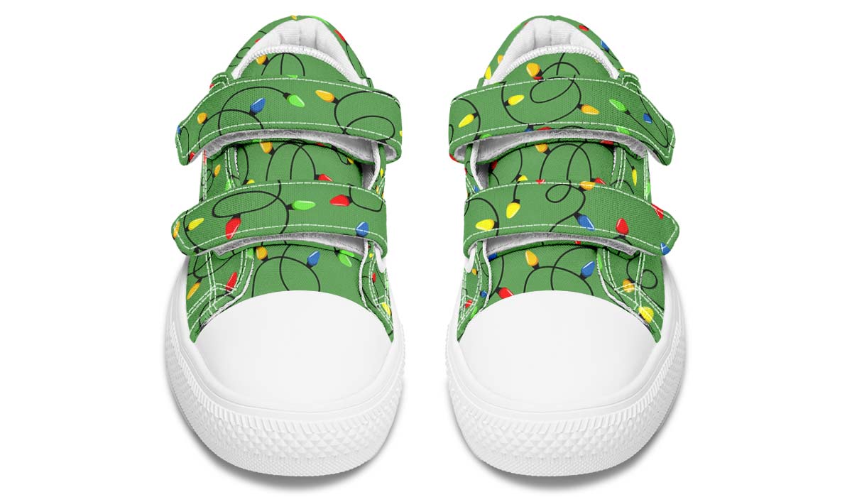 Christmas Lights Kids Lowtops