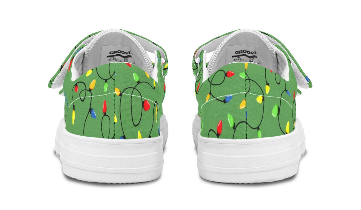 Christmas Lights Kids Lowtops
