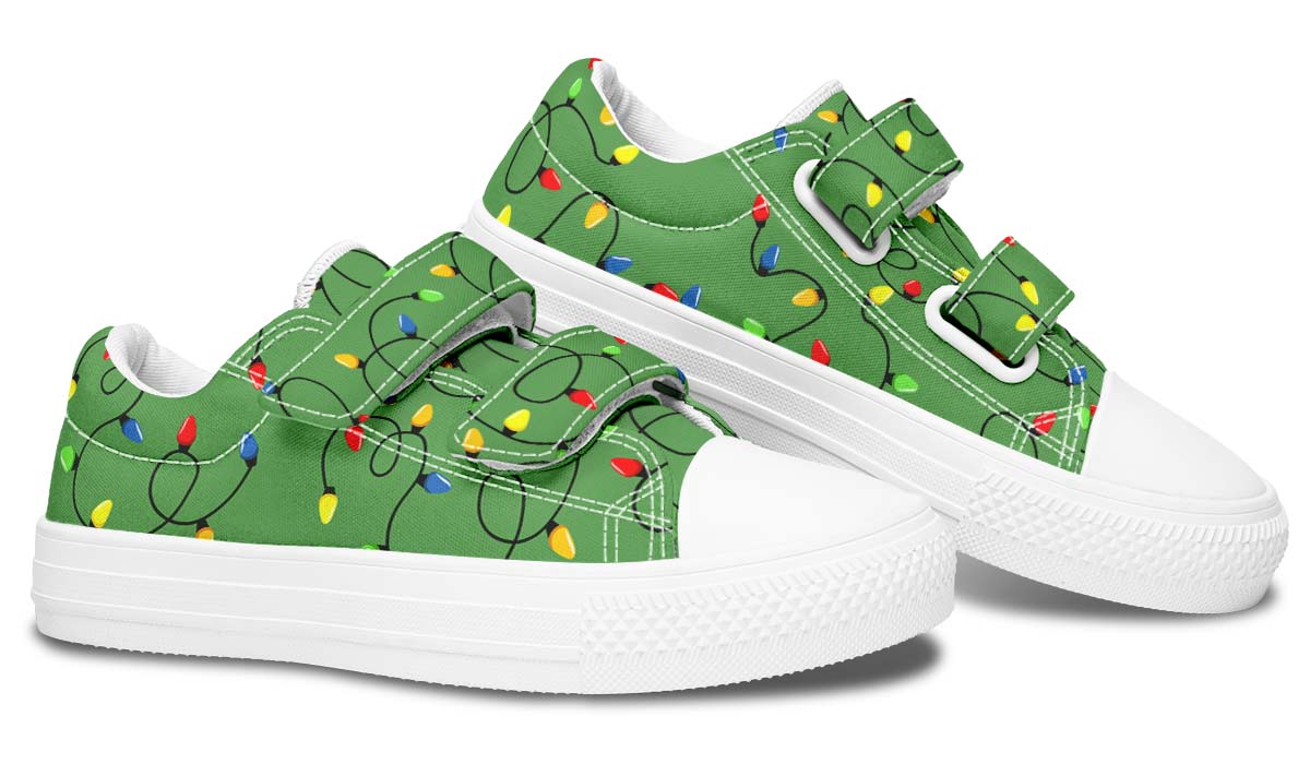 Christmas Lights Kids Lowtops