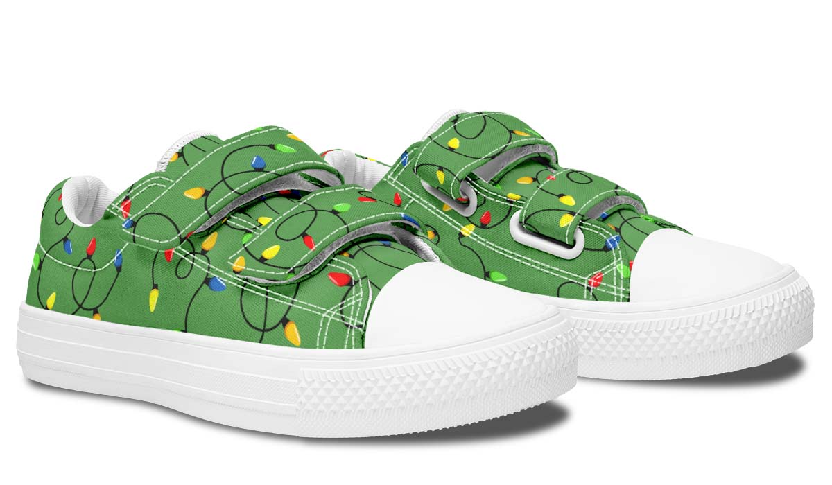 Christmas Lights Kids Lowtops