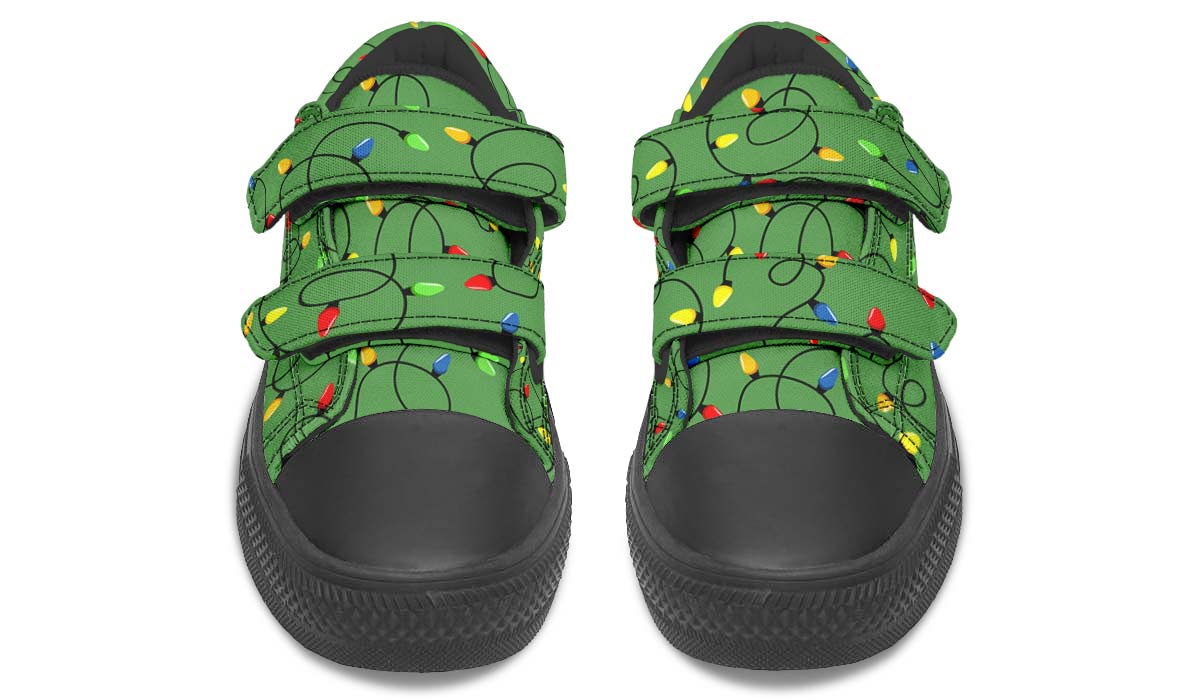 Christmas Lights Kids Lowtops