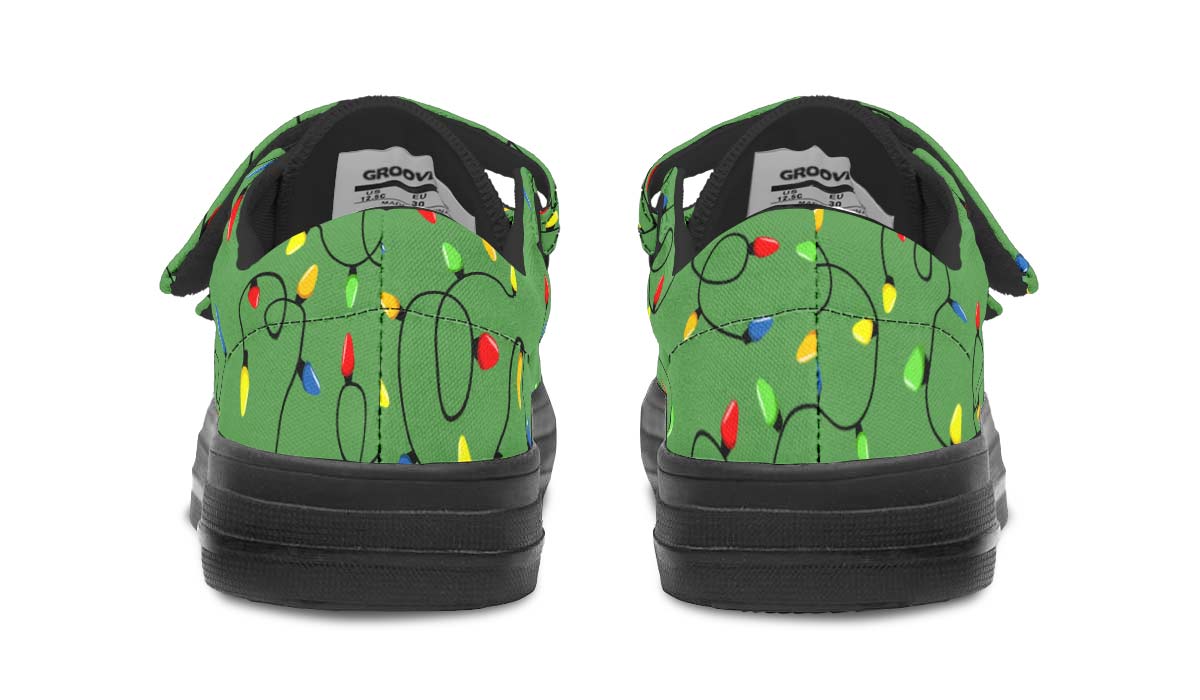Christmas Lights Kids Lowtops